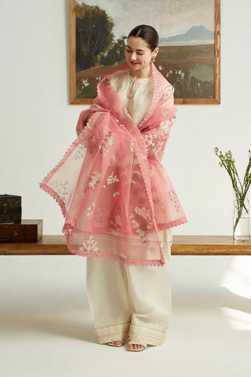 3 Piece Elegant Embroidered Semi Stitched Dress