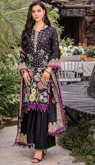 3 Piece Festive Embroidered Unstitched Dress