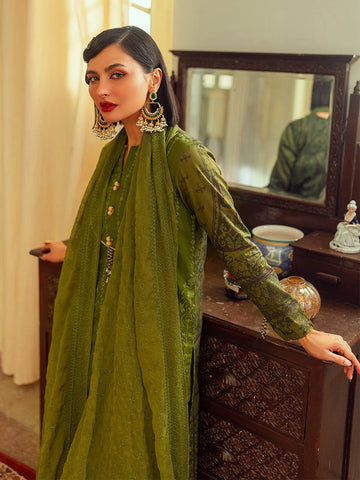 3 Piece Chikankari Unstitched Dress