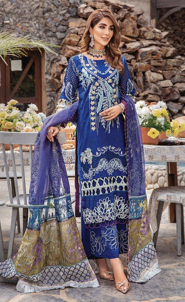 3 Piece Festive Embroidered Unstitched Dress