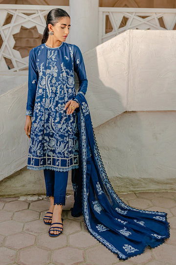 3 Piece Elegant Embroidered Cotton Unstitched Dress