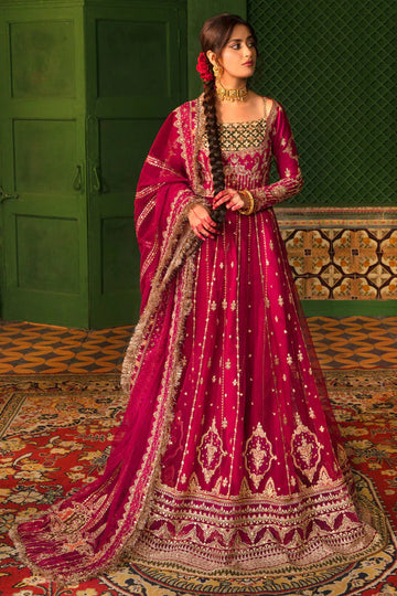 3 Piece Organza Embroidered Stitched Anarkali Dress