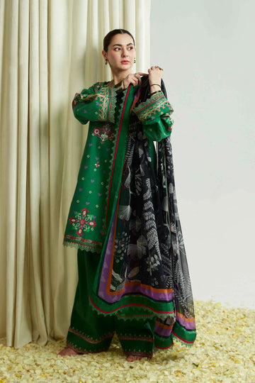 3 Piece Elegant Embroidered Unstitched Dress