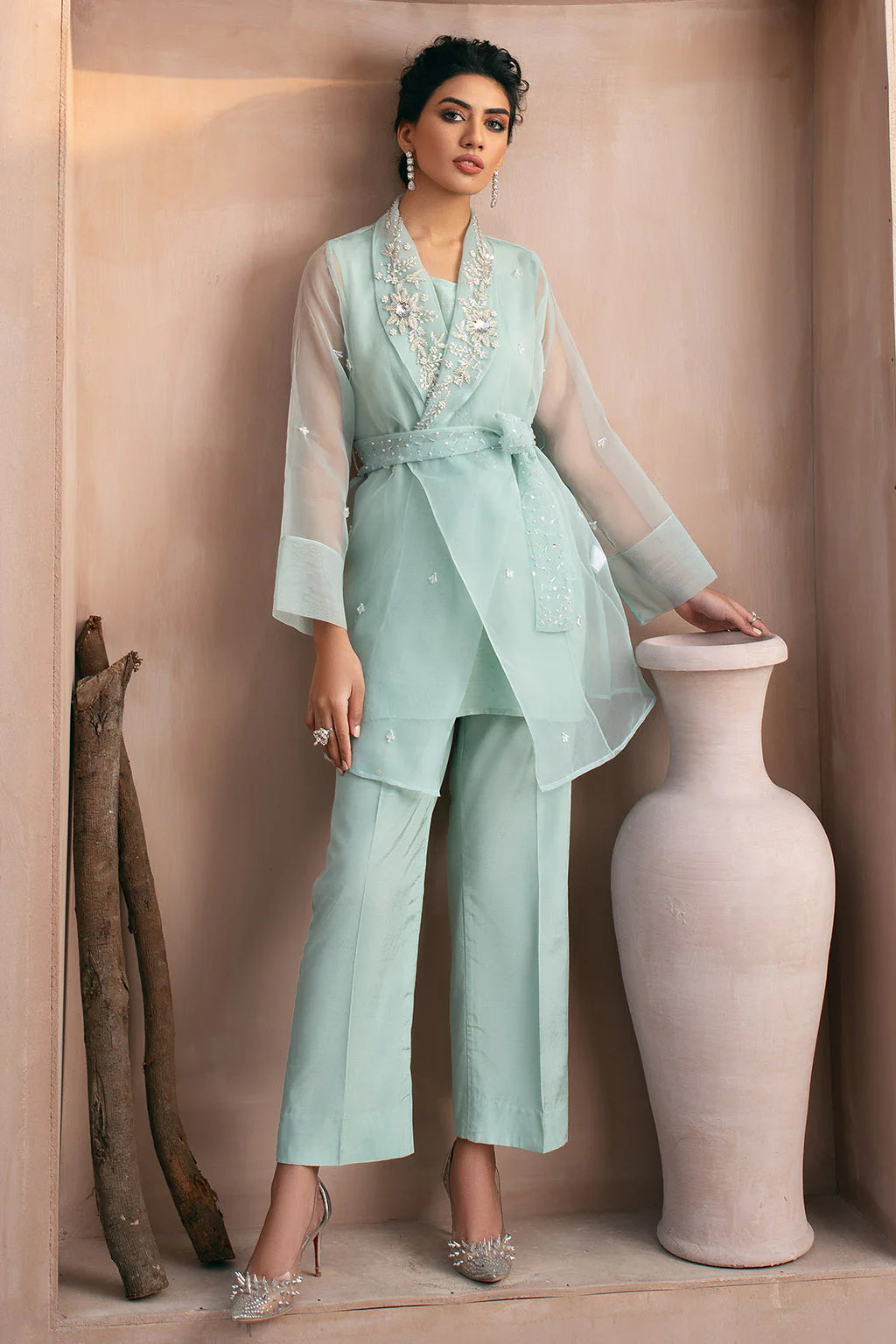 3 Piece Raw Silk Inner & Pants