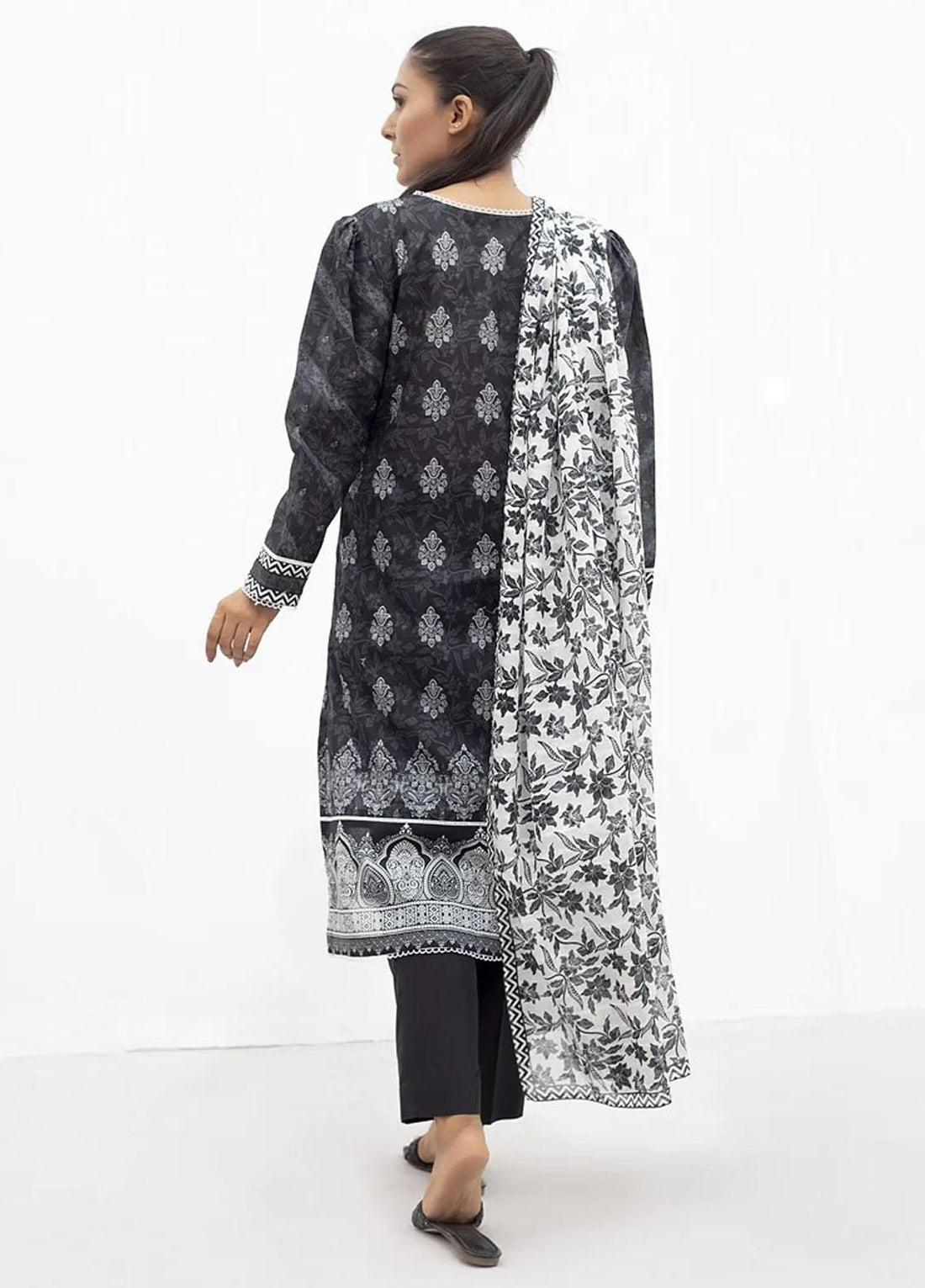 2 Piece Embroidered Unstitched Shirt With Dupatta